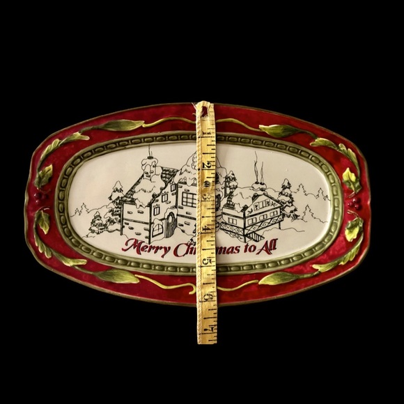 Fitz and Floyd, “St. Nick” Sentiment Tray. - Picture 4 of 9